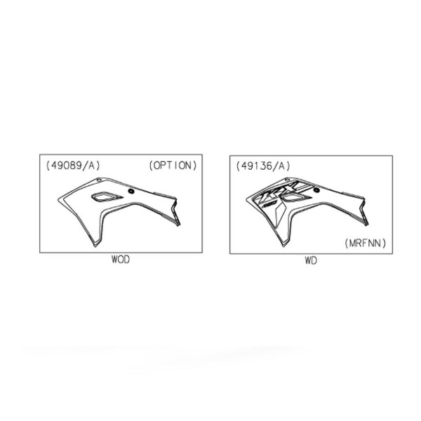 Kawasaki Genuine engine shrouds (With or without graphics)